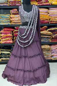 This Year -2024 We Have Curated a Collection Ofbutterfly Mono Net Bridal Chaniya Choli - Product Image 5