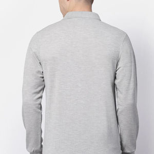 Chemises polo à manches longues pour hommes, prix compétitif, tendance, séchage rapide, 100% coton, service OEM - Product Image 2