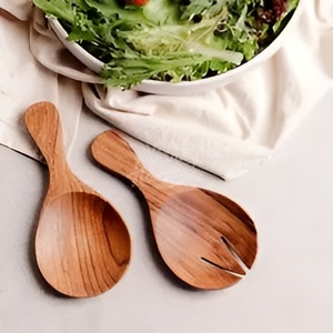 Premium Wooden <b>Salad</b> <b>Server</b> in Mirror Polish Dishwasher Safe <b>Salad</b> Fork <b>Salad</b> <b>Server</b> Sets Home & Kitchen Accessories - Product Image 1