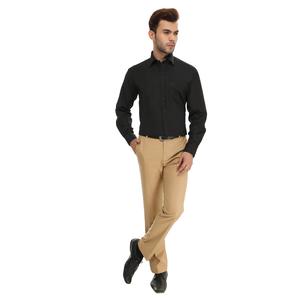 Camisa Formal Negra Elegante para Hombre, Suministro Directo de Fábrica, para Oficina y Uso Corporativo, Disponible a Precio Accesible - Product Image 1