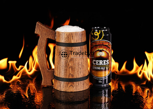 Elegante taza de bebida rústica para su cocina de Tradebyd con sensación de taza de madera - Product Image 3