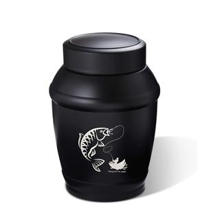 Urnas de pesca para cenizas humanas, urnas de cremación para adultos, hombres y mujeres, decorativas para humanos, adultos, urna de tamaño personalizado, negro - Product Image 1