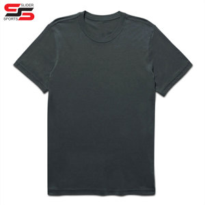 Camisa 100% algodón liso de gran tamaño para hombre, camisetas de peso pesado, espuma personalizada, logotipo de pantalla 3D, Camiseta con estampado de soplo para hombre - Product Image 3