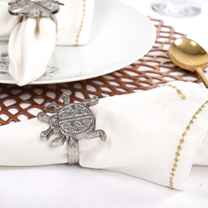 Vente chaude argent insecte en forme de rond de serviette métal cercle serviette boucle table décoration rond de serviette en gros quantité en vrac - Product Image 6