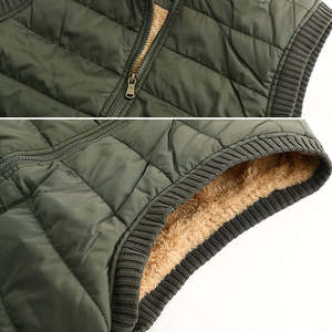 Chaleco deportivo de invierno de algodón informal para hombre, chaqueta acolchada con calefacción transpirable para senderismo, correr, seguridad a la moda - Product Image 4