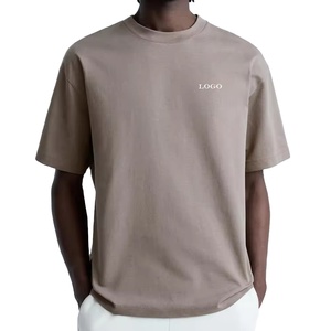 T-shirts pour hommes de poids lourd à manches courtes 240g pour hommes antibactériens personnalisés, T-shirts à épaules tombantes de haute qualité de vente chaude - Product Image 6