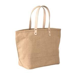 Custom Eco Large Natural <b>Jute</b> <b>Tote</b> Black <b>Bag</b> With Company Logo - Product Image 1