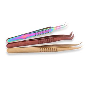 Pinzas para Extensión de Pestañas con Punta de Fibra y Logotipo Personalizado, Probadas a Mano, Ergonómicas, Duraderas, Nueva Gama, Pestañas en Abanico - Product Image 2