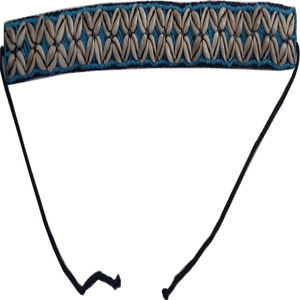 Women's Casual Style Cotton <b>Shell</b> <b>Beaded</b> Belt with White Western Buckle OEM Logo Fabric Packing-Black Bag USA Pcs Color - Product Image 2