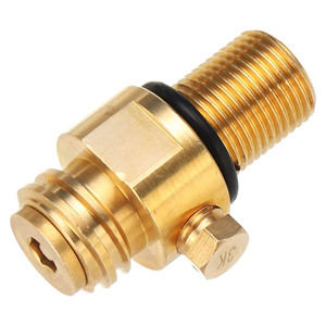 วาล์ว CO2 สำหรับโซดาแบบกำหนดเอง CGA320 M18x1.5 วาล์วเปลี่ยนถังโซดาแบบเติมได้ วัสดุทองเหลืองเกรดอาหาร - Product Image 5