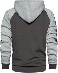 Onze hommes 100% coton de haute qualité sweat à capuche zippé surdimensionné personnalisé en vrac tricoté Double couche-400 GSM 500 GSM pour pull d'hiver - Product Image 2