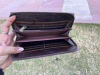 Dompet Kulit Sapi Asli Model Baru, Tas Selempang, Casing Ponsel, Warna Coklat, Dompet Kulit Gaya Barat untuk Wanita, Multifungsi