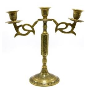 Chandelier indien de haute qualité avec cinq lumières, support de chandelier décoratif en métal de Table en gros - Product Image 3