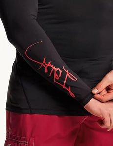 Impression numérique de qualité par sublimation MMA pour hommes Rash Guard Compression complète à manches longues pour hommes Rash Guard - Product Image 4