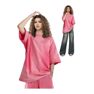 เสื้อยืดครอปทรงบ็อกซี่สีเรียบสำหรับผู้ชายเสื้อทรงกรดลอนพิมพ์ลายเปล่าขนาดใหญ่ออกแบบได้ตามต้องการ - Product Image 6