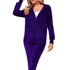 Winter Wear Latest Design <b>Plus</b> <b>Size</b> Women <b>Velour</b> <b>Tracksuit</b> Wholesale Comfortable <b>Tracksuit</b> For Women - Product Image 3
