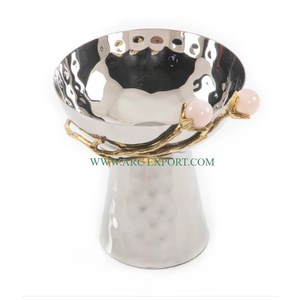 Attractive Look Luxury Decorative <b>Bowl</b> Stainless Steel Tabletop Home and Hotels Fancy Food and <b>Dessert</b> <b>Bowls</b> Hammered Work <b>Bowl</b> - Product Image 2