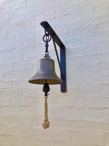 6 "BELL ROPE BEIGE avec noeud de poing de singe et corde fantaisie (cloche non incluse) - Product Image 2