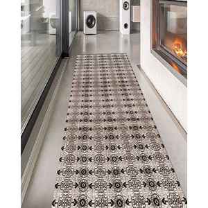 Alfombra con Estampado de Patrones Geométricos, Alfombra Suave y Afelpada Estilo Rústico, Alfombra Suave No Tejida - Product Image 3