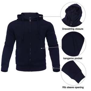 Fashion Tracksuit For Men Wholesale Windproof Slim Fit Men's Two Piece Zipper Hoodie & Sweatpants Sets Adults Training Tracksuit - Product Image 4