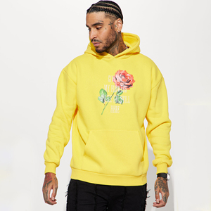 Pull à capuche thermique 80% coton 20% polyester épaules tombantes décolleté croisé concepteur anti-rétrécissement déchiré à capuche - Product Image 4