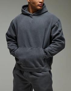 Movatextile ชุดวอร์มวินเทจแอซิดกรดชุดวอร์มสำหรับผู้ชายมีฮู้ดชุดวอร์มด้านหน้าโลโก้ตำแหน่งที่ว่างเปล่า - Product Image 3