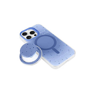 Coque de téléphone magnétique sans fil de luxe pour iPhone 15 Pro compatible MagSafe, détachable pour Pop Socket, en silicone antichoc - Product Image 2