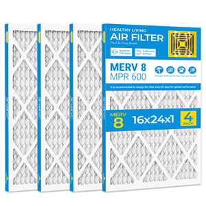 Filtre à air SUIXINEYI MERV 8 16x20x1, économie d'énergie pour la climatisation domestique, fournaise, HVAC, forme rectangulaire - Product Image 1