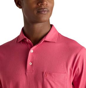 Última calidad transpirable y perfecto para el uso diario y atuendo Turn Down Collar con botón bolsillo frontal Color rosa oscuro - Product Image 5