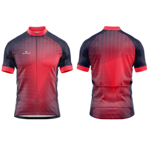 Maillot de Ciclismo Personalizado de Secado Rápido, Uniforme de Entrenamiento de Manga Corta con Cremallera, Ajustado, de Verano, Hecho de Poliéster, Fabricación OEM - Product Image 4