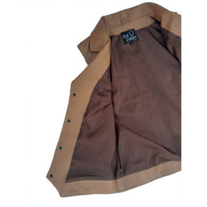 Chaleco Reversible Vintage de Cuero de Vaca para Hombre, Chaqueta Transpirable a Prueba de Viento con Cuello en V, Decoración con Botones para Invierno - Product Image 4