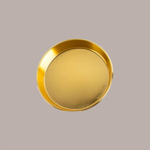 10-Bandeja Dorada Marrón Decorativa Charlotte Tiramisu Baba Profitterol 24 cm para Presentación y Almacenamiento - Product Image 4