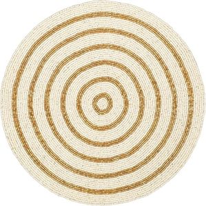 Best-Themed Rounded Tableware Decorative Design Glass <b>Beads</b> <b>Placemat</b> for Parties and Other Functions Mats & Pads - Product Image 1