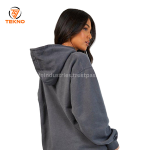 Chándal con capucha de 2 piezas para mujer, ropa deportiva de talla grande para invierno, Conjunto de sudadera transpirable, pantalones de chándal, servicio OEM Unisex - Product Image 4