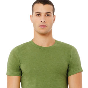 Heather Green Unisex CVC Camiseta de manga corta-52% Airlume Algodón peinado, 48% Poly, 4,2 oz, 32 Single - Product Image 4