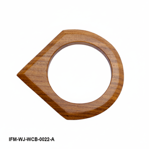 Handmade Geometric Pointed Wooden Bangle Natural Polished Hardwood Statement <b>Bracelet</b> Minimalist <b>Boho</b> Jewelry for Women - Product Image 5