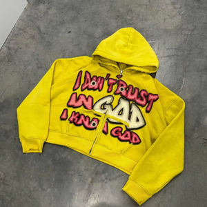 Nouveau Style frais Logo personnalisé 100% coton soleil fané pull lavé à l'acide en détresse sweats à capuche et sweats pour adultes - Product Image 6