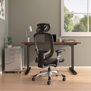 Silla de trabajo giratoria ergonómica de malla Alera Minerva de 17,24 a 20,98 pulgadas. Soportes para Altura de Asiento con Capacidad para 275 Libras. Sillas de Oficina Negras - Product Image 6