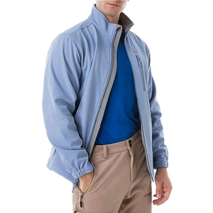 Men's Softshell Fleece-Lined Jacket Medium <b>Weight</b> <b>Water</b>-Repellent Winter Outdoor Coat, Windproof Custom Logo Available - Product Image 3