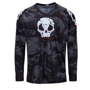 Maillot de motocross à manches longues pour garçons Can-Am, impression par sublimation, respirant, séchage rapide, % polyester, noir et jaune, course de moto - Product Image 5