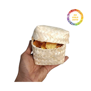 Cesta de bambú artesanal con toque de tejido cultural, diseñada para la exhibición multiusos y pedidos personalizados en los mercados de exportación - Product Image 4