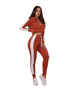 เสื้อฮู้ดสวมหัวผ้าฝ้ายฝรั่งเศสเทอร์รี่เสื้อสเวตเตอร์วิ่งแบบหลวมของผู้หญิงชุดวอร์มวอร์มวอร์มผ้าขนแกะแบบเรียบขายส่ง - Product Image 2