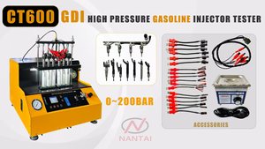 Yeni CT6000 yüksek basınçlı yakıt makinesi enjektör temizleyici sprey aracı benzin testi GDI - Product Image 4