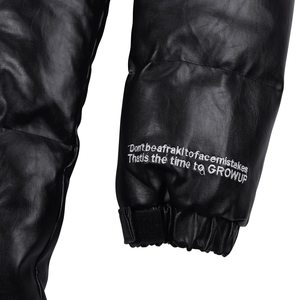 Chaqueta de Invierno Acolchada para Hombre con Cuello Alto de Lona Estampada Personalizada OEM, Colores y Tallas Personalizables - Product Image 6