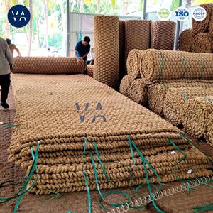 Vente en gros de tapis en fibre de coco écologiques faits à la main au Vietnam Tapis de porte tissés de protection contre les glissades en coco naturel de taille personnalisée - Product Image 2