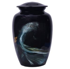 โกศเผาอลูมิเนียมคุณภาพสูงสติกเกอร์ที่สวยงามสีม่วงอ่อนดูไม่เหมือนใครสำหรับขี้เถ้ากระดูกมนุษย์ - Product Image 5