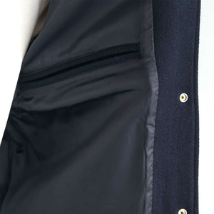 เสื้อแจ็กเก็ตเบสบอลวิทยาลัยมหาวิทยาลัยสำหรับผู้ชายเสื้อแจ็กเก็ตเบสบอลปักโลโก้ - Product Image 5