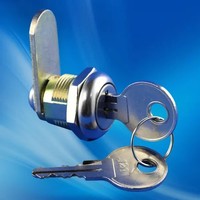 Serrures électriques fiables à crochet de 19 mm en alliage de zinc chromé brillant certifiées ISO9001 pour la sécurité des salles financières, 2 clés JIN TAY