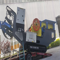 Concasseur de pierres portable sur chenilles mobiles pour ligne de concassage de granit, minerai et chantier de construction