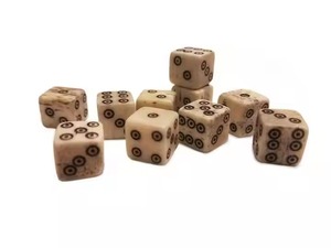 Dados de hueso poliédrico cuadrado pulido Venta a granel de artesanía natural única de la India por Crescent Crafts - Product Image 3